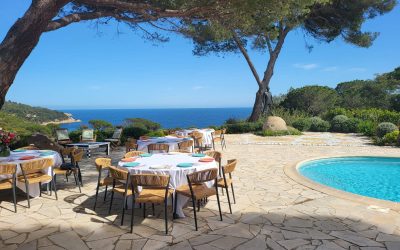 Anniversaire dans une villa face à la mer